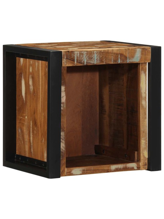 Noční skříňka multicolour 40x35x40 cm masivní dřevo reclaimed