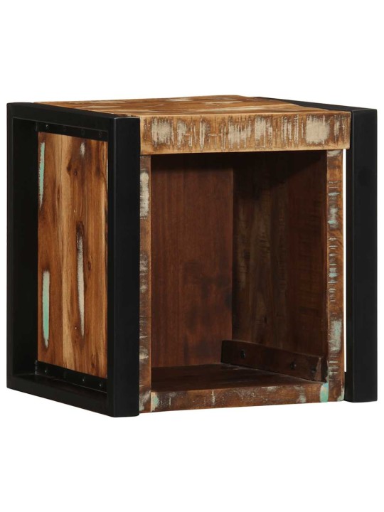 Noční skříňka multicolour 40x35x40 cm masivní dřevo reclaimed