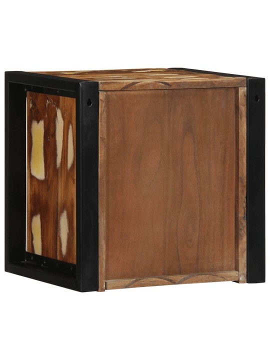 Noční skříňka multicolour 40x35x40 cm masivní dřevo reclaimed