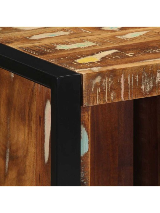 Noční skříňka multicolour 40x35x40 cm masivní dřevo reclaimed