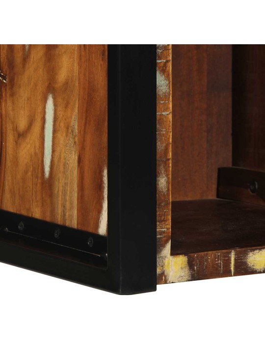 Noční skříňka multicolour 40x35x40 cm masivní dřevo reclaimed