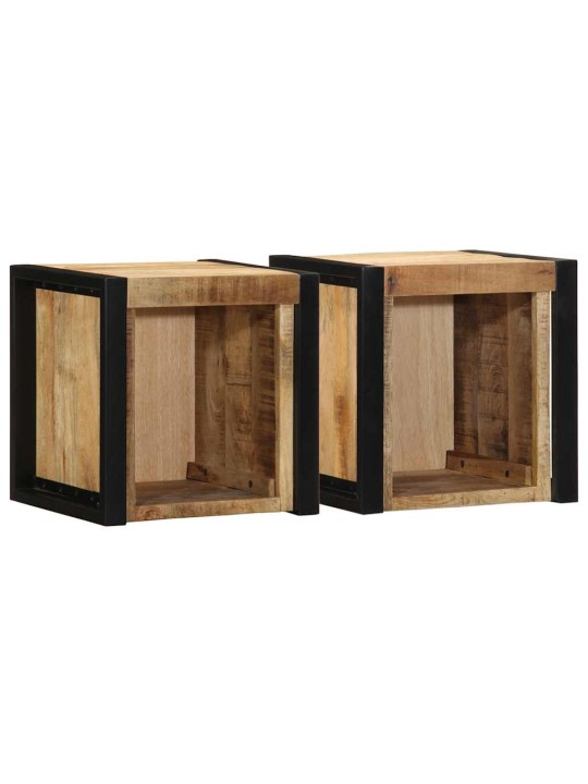 Noční stolky 2 ks 40x35x40 cm hrubý mangovník