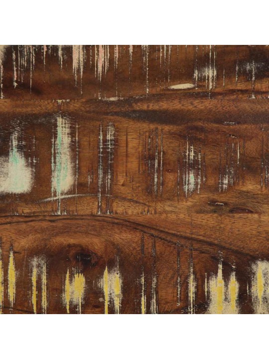 Lavice multicolour 80x35x45 cm masivní dřevo reclaimed