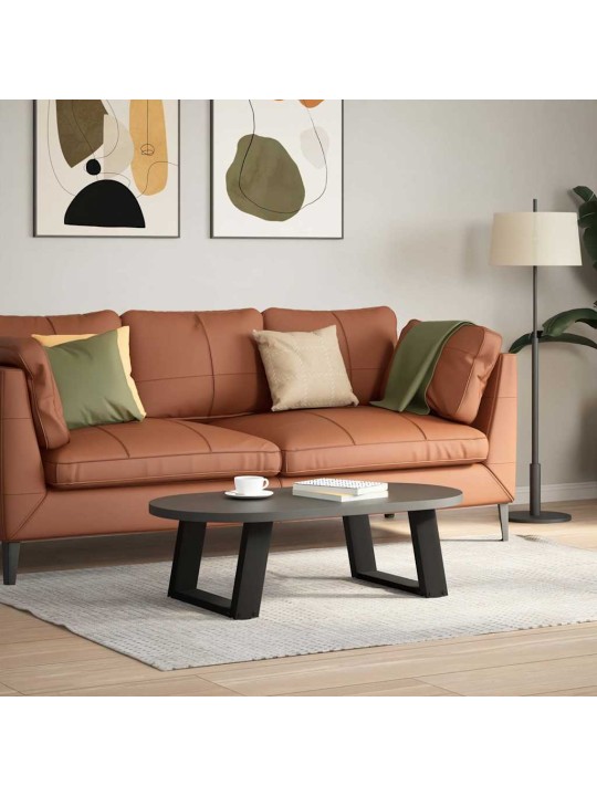 Nohy konferenčního stolku ve tvaru u, 2 ks, černé, 40 x (30-31) cm, ocel