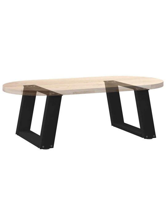 Nohy konferenčního stolku ve tvaru u, 2 ks, černé, 40 x (30-31) cm, ocel