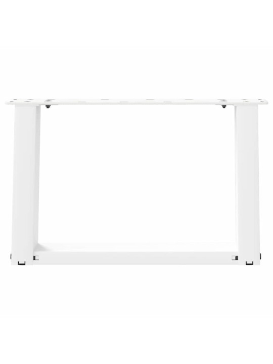 Nohy konferenčního stolku ve tvaru u, 2 ks, bílé, 40 x (30-31) cm, ocel