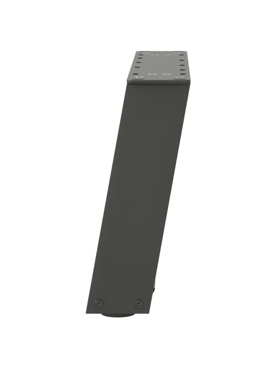 Nohy konferenčního stolku ve tvaru u 2 ks antracitové 40 x (30-31) cm ocelové