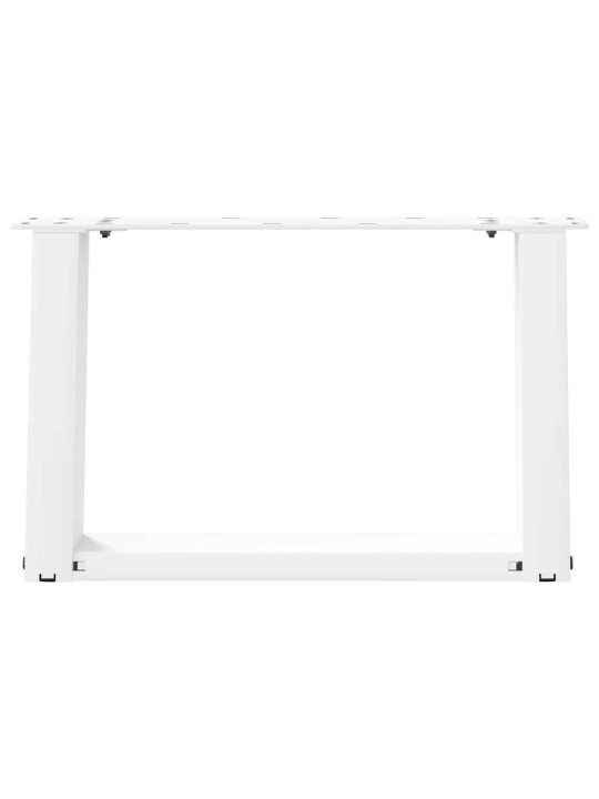 Nohy konferenčního stolku ve tvaru u, 2 ks, bílé, 50 x (30-31) cm, ocel