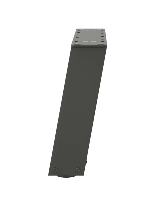 Nohy konferenčního stolku ve tvaru u 2 ks antracitové 50 x (30-31) cm ocelové