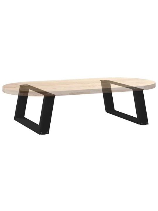 Nohy konferenčního stolku ve tvaru u, 2 ks, černé, 60 x (30-31) cm, ocel