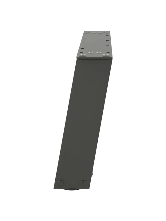 Nohy konferenčního stolku ve tvaru u 2 ks antracitové 60 x (30-31) cm ocelové