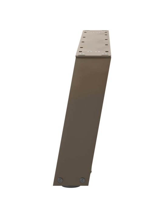 Nohy konferenčního stolku ve tvaru u, 2 ks, přírodní ocel, 60 x (30-31) cm, ocel