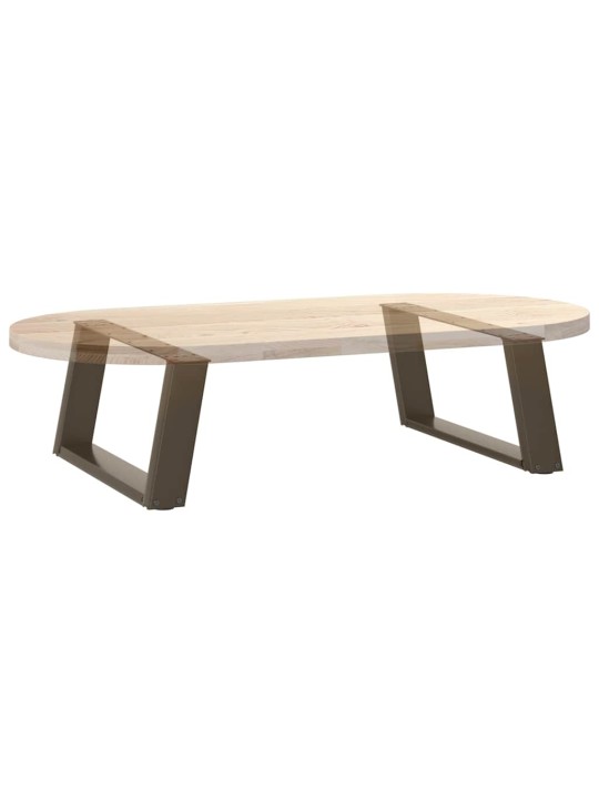 Nohy konferenčního stolku ve tvaru u, 2 ks, přírodní ocel, 60 x (30-31) cm, ocel