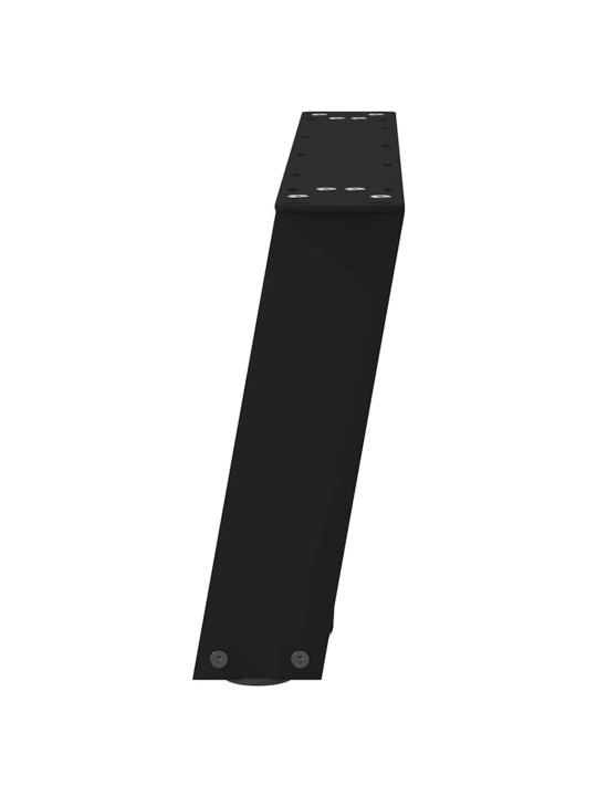 Nohy konferenčního stolku ve tvaru u, 2 ks, černé, 70 x (30-31) cm, ocel