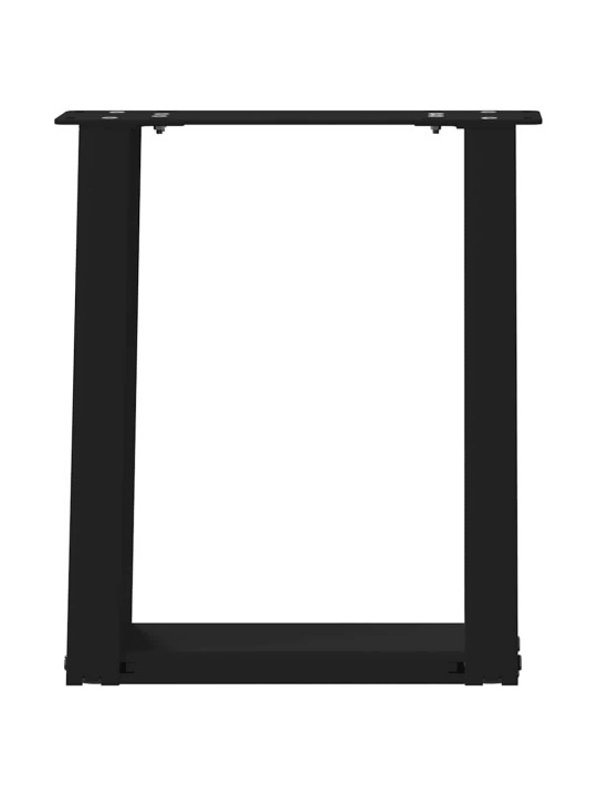 Nohy konferenčního stolku ve tvaru u, 2 ks, černé, 28 x (42-43) cm, ocel