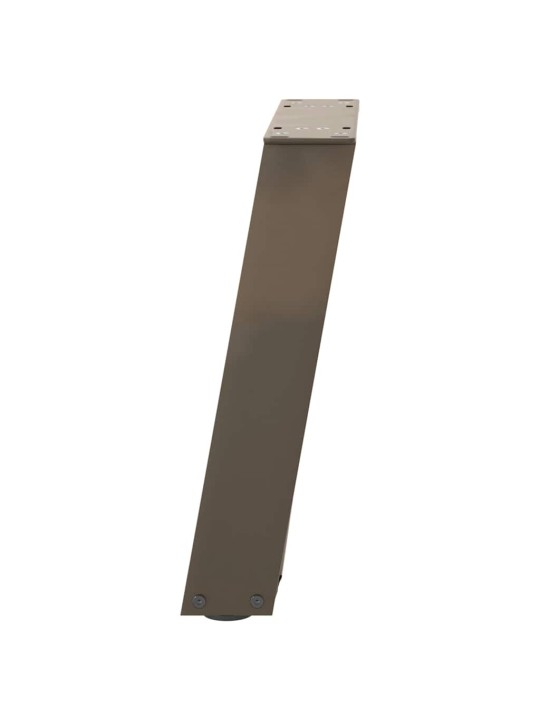 Nohy konferenčního stolku ve tvaru u, 2 ks, přírodní ocel, 28 x (42-43) cm, ocel