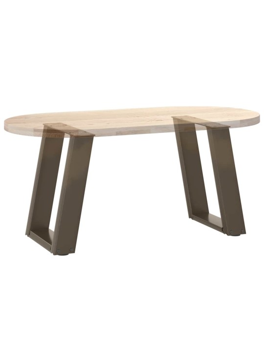 Nohy konferenčního stolku ve tvaru u, 2 ks, přírodní ocel, 28 x (42-43) cm, ocel