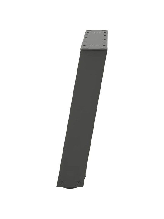 Nohy konferenčního stolku ve tvaru u 2 ks antracitové 50 x (42-43) cm ocelové