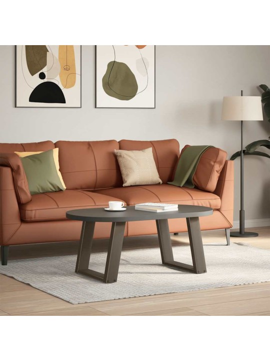 Nohy konferenčního stolku ve tvaru u, 2 ks, přírodní ocel, 50 x (42-43) cm, ocel