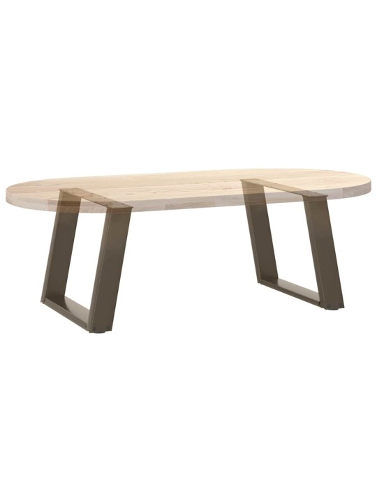 Nohy konferenčního stolku ve tvaru u, 2 ks, přírodní ocel, 50 x (42-43) cm, ocel
