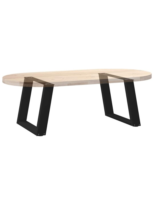 Nohy konferenčního stolku ve tvaru u, 2 ks, černé, 60 x (42-43) cm, ocel