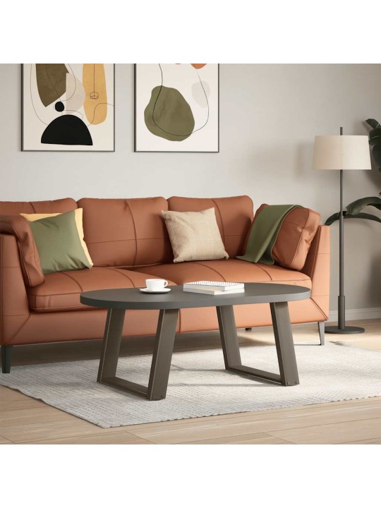 Nohy konferenčního stolku ve tvaru u, 2 ks, přírodní ocel, 60 x (42-43) cm, ocel