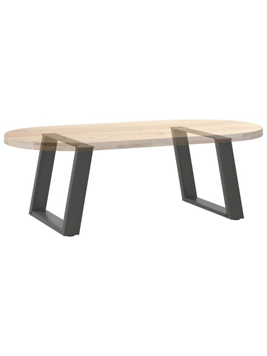 Nohy konferenčního stolku ve tvaru u 2 ks antracitové 70 x (42-43) cm ocelové