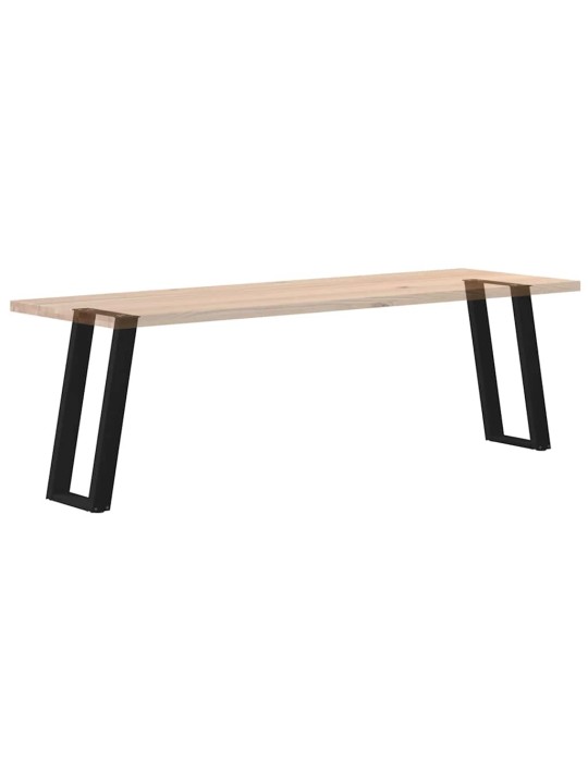 Nohy konzolového stolku ve tvaru u, 2 ks, černé, 28 x (72-73) cm, ocel