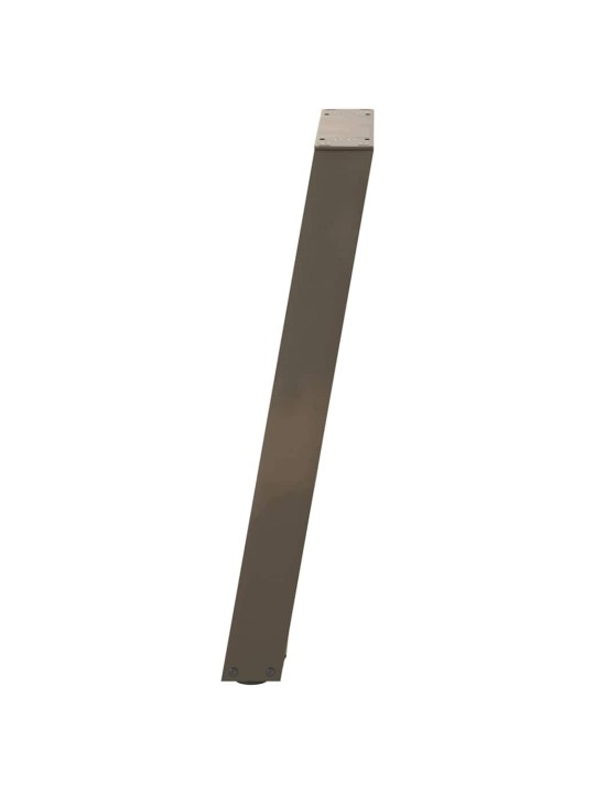 Nohy konzolového stolku ve tvaru u, 2 ks, přírodní ocel, 28 x (72-73) cm, ocel