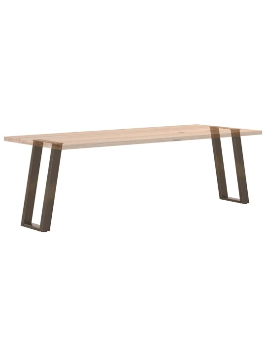 Nohy konzolového stolku ve tvaru u, 2 ks, přírodní ocel, 28 x (72-73) cm, ocel
