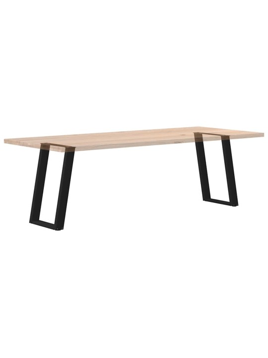 Nohy k jídelnímu stolu ve tvaru u, 2 ks, černé, 50 x (72-73) cm, ocel