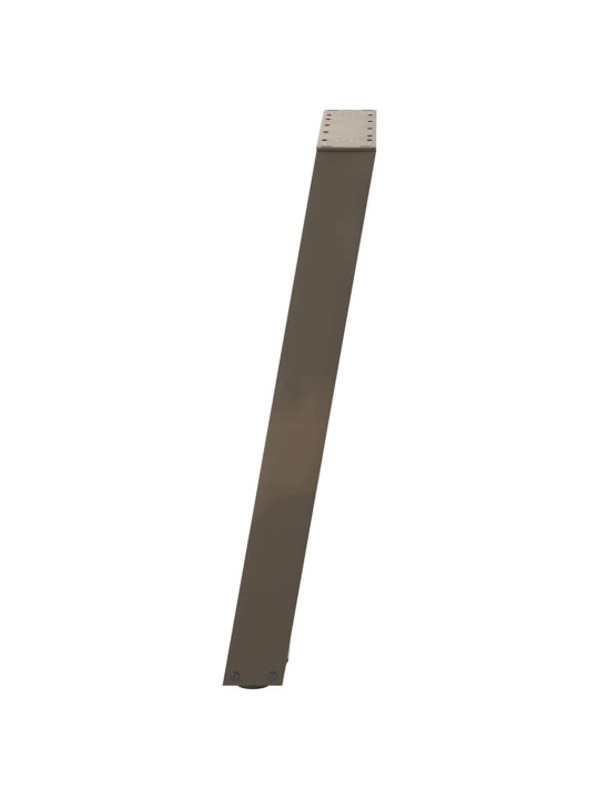 Nohy k jídelnímu stolu ve tvaru u, 2 ks, přírodní ocel, 50 x (72-73) cm, ocel