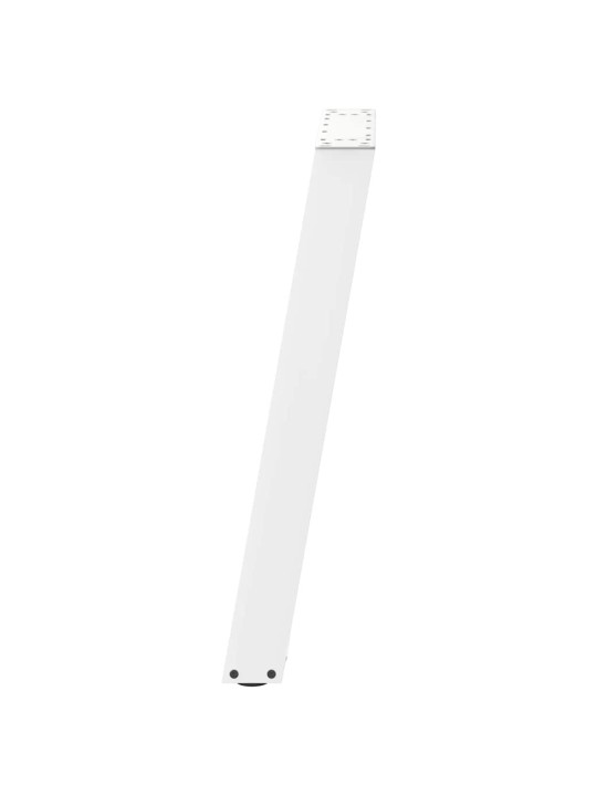 Nohy k jídelnímu stolu ve tvaru u, 2 ks, bílé, 60 x (72-73) cm, ocel