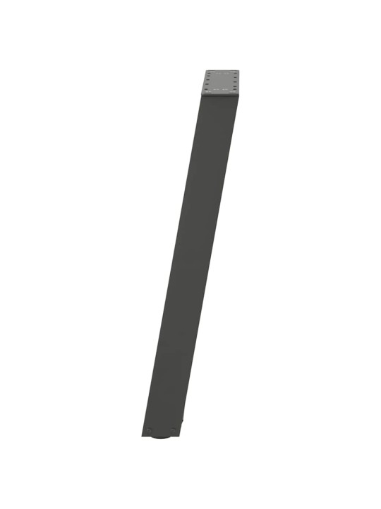 Nohy k jídelnímu stolu ve tvaru u 2 ks antracitové 60 x (72-73) cm ocelové