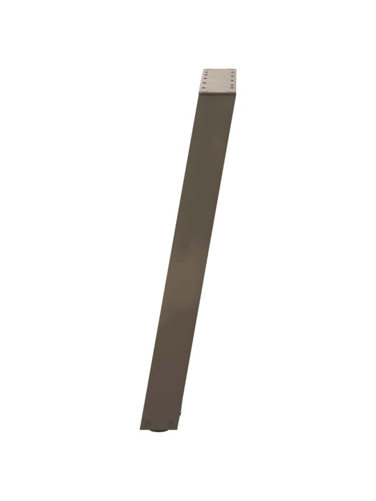 Nohy k jídelnímu stolu ve tvaru u, 2 ks, přírodní ocel, 60 x (72-73) cm, ocel