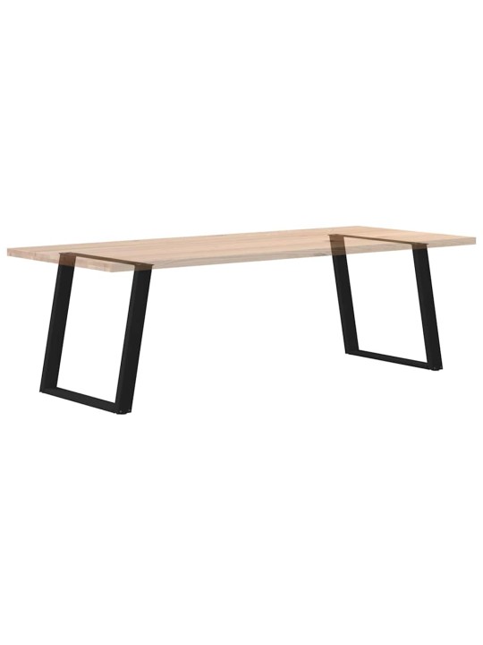 Nohy k jídelnímu stolu ve tvaru u, 2 ks, černé, 70 x (72-73) cm, ocel
