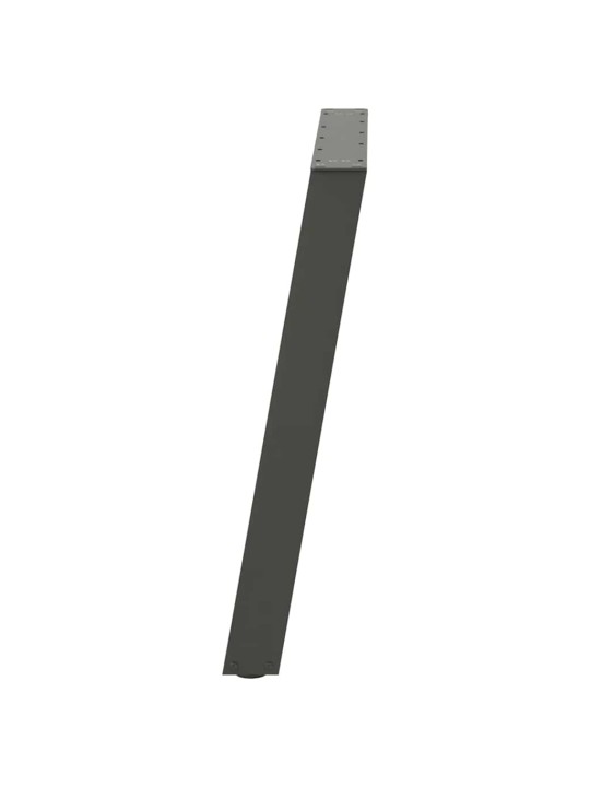 Nohy k jídelnímu stolu ve tvaru u, 2 ks, antracitové, 70 x (72-73) cm, ocel