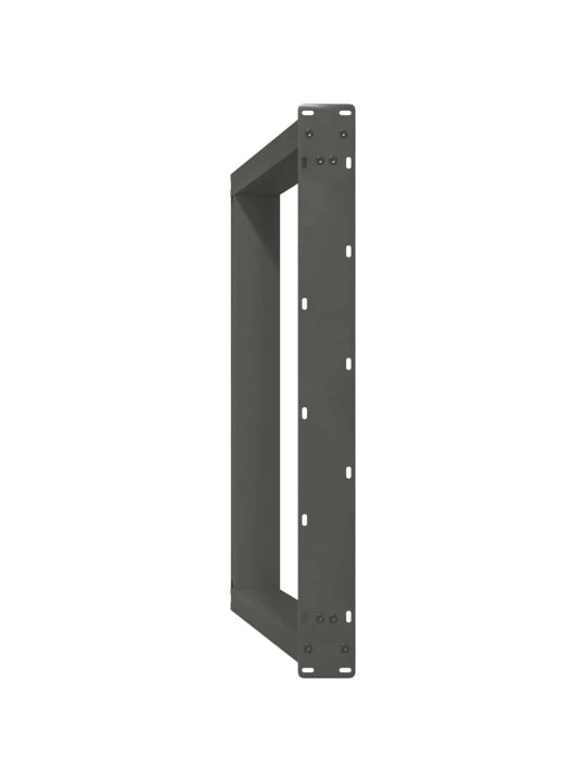Nohy k jídelnímu stolu ve tvaru u, 2 ks, antracitové, 70 x (72-73) cm, ocel
