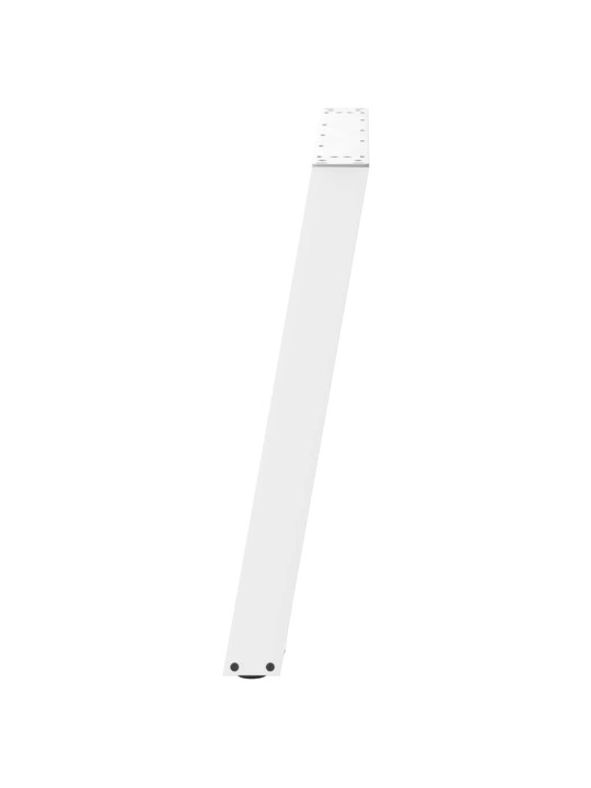 Nohy k jídelnímu stolu ve tvaru u, 2 ks, bílé, 80 x (72-73) cm, ocel