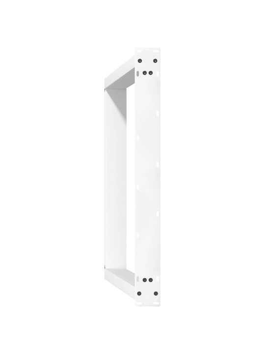 Nohy k jídelnímu stolu ve tvaru u, 2 ks, bílé, 80 x (72-73) cm, ocel