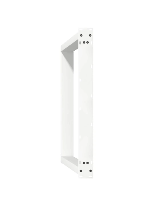 Nohy k jídelnímu stolu ve tvaru u, 2 ks, bílé, 80 x (72-73) cm, ocel