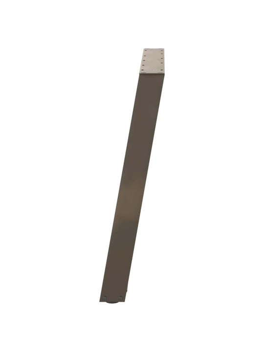 Nohy k jídelnímu stolu ve tvaru u, 2 ks, přírodní ocel, 90 x (72-73) cm, ocel