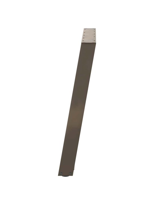 Nohy k jídelnímu stolu ve tvaru u, 2 ks, přírodní ocel, 100 x (72-73) cm, ocel