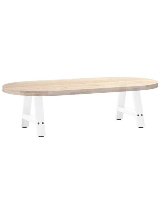 Nohy konferenčního stolku ve tvaru a, 2 ks, bílé, 40 x (30-31) cm, ocel