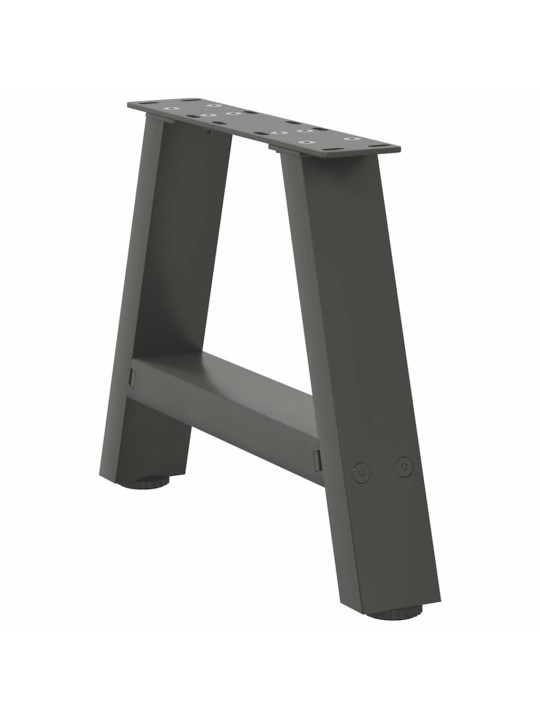 Nohy konferenčního stolku ve tvaru a, 2 ks, antracitové, 40 x (30-31) cm, ocel