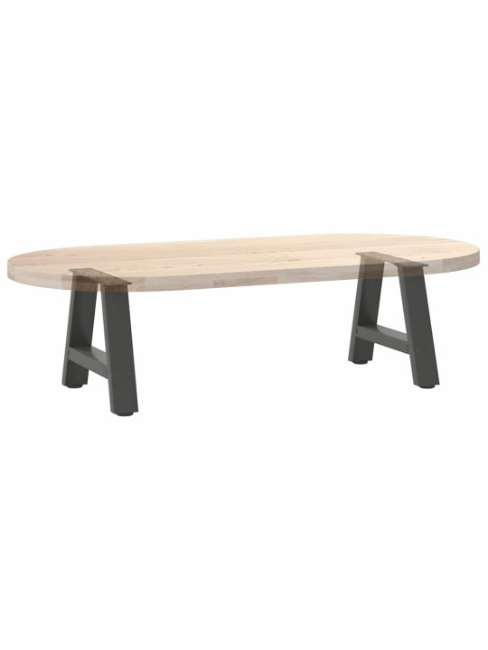Nohy konferenčního stolku ve tvaru a, 2 ks, antracitové, 40 x (30-31) cm, ocel