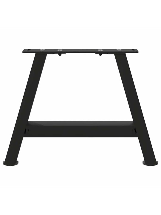 Nohy konferenčního stolku ve tvaru a, 2 ks, černé, 50 x (30-31) cm, ocel