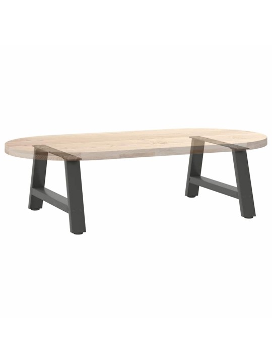 Nohy konferenčního stolku ve tvaru a, 2 ks, antracitové, 70 x (30-31) cm, ocel