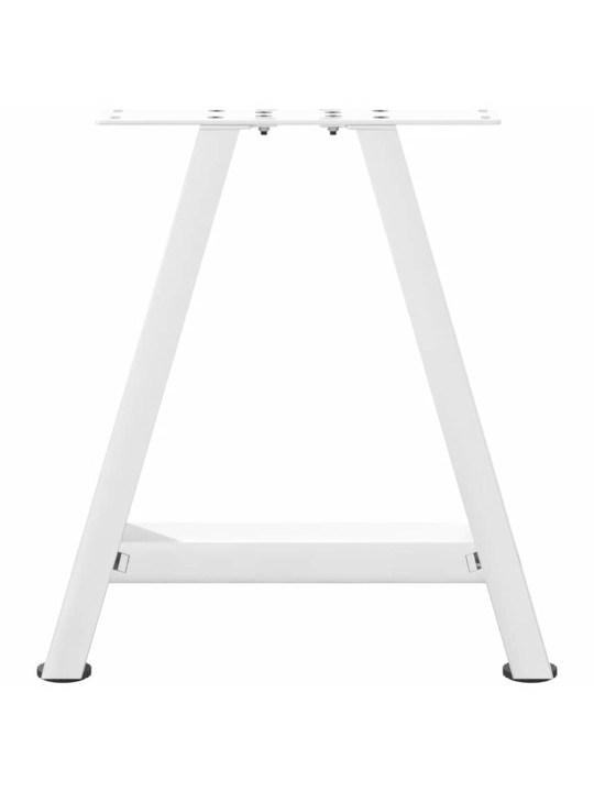 Nohy konferenčního stolku ve tvaru a, 2 ks, bílé, 38 x (42-43) cm, ocel