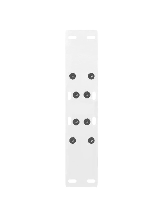 Nohy konferenčního stolku ve tvaru a, 2 ks, bílé, 38 x (42-43) cm, ocel
